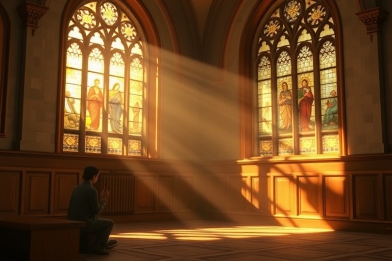 Peaceful meditation scene